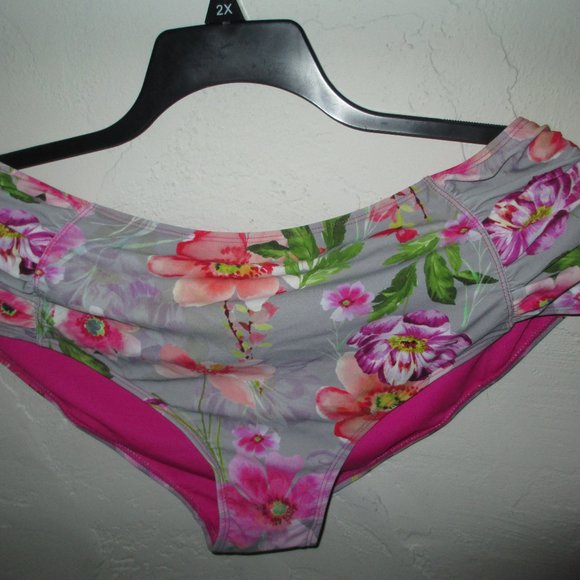 2X or 3X Plus size Tropical Bikini Set womens swimsuit top/bottom NEW - Picture 5 of 5